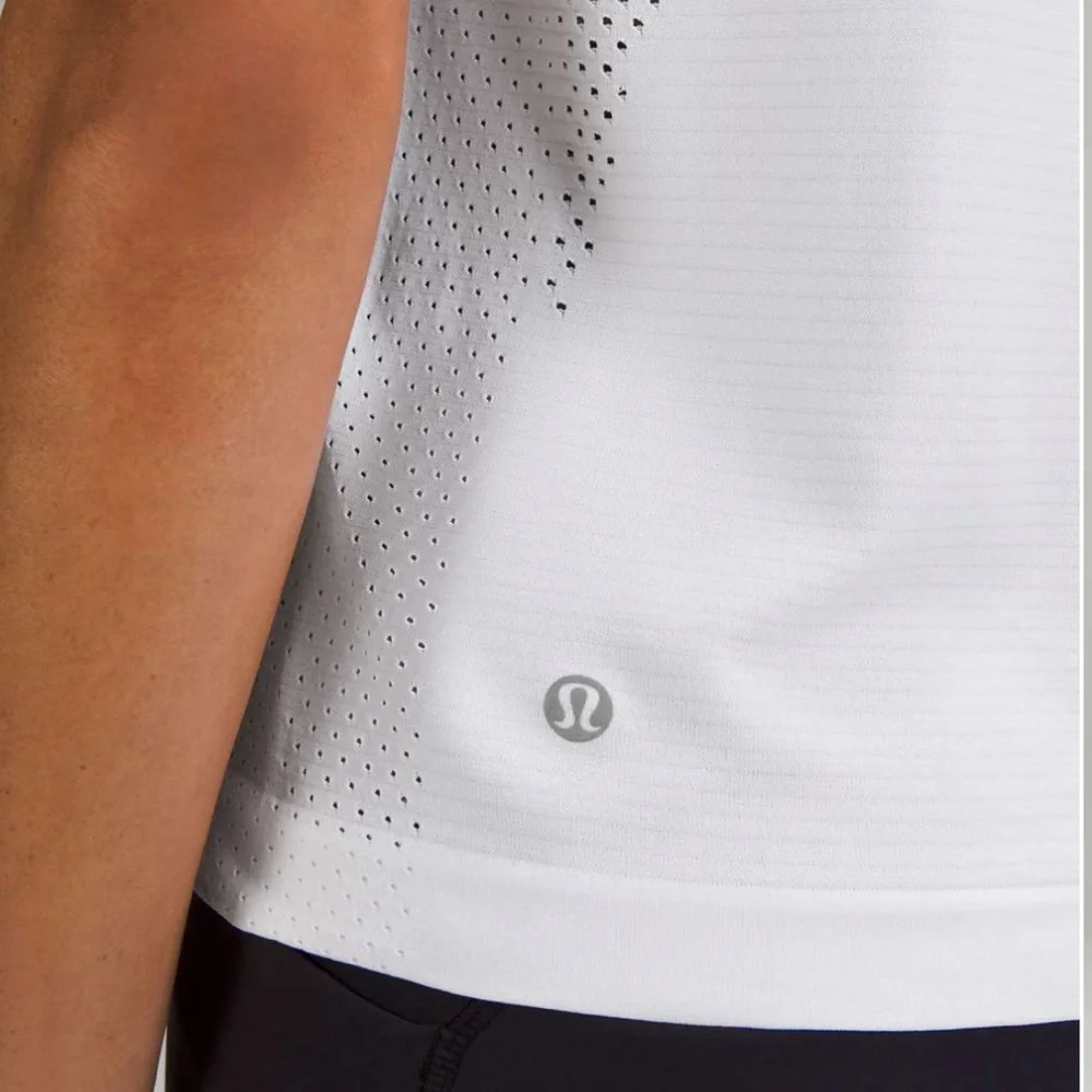 Lululemon Train to Be Short-Sleeve Shirt
White / silver gray - Picture 4 of 10
